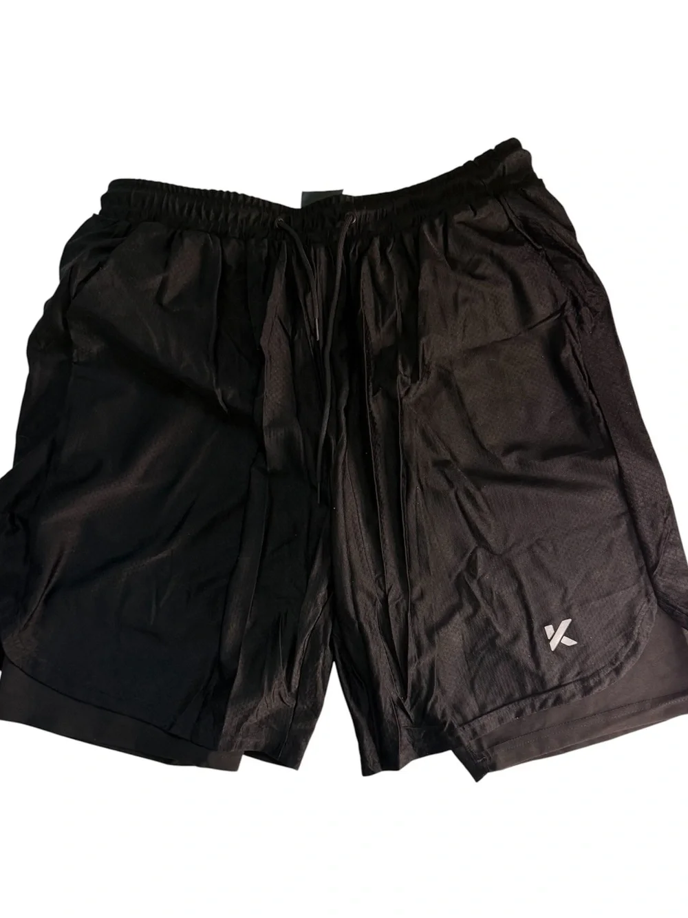 Men's Black Kewlioo Athletic Heat Trapping Sauna Shorts 3XL